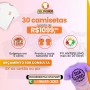 CAMISETA PERSONALIZADA POLIVISCOSE KIT 30 PEÇAS CAMISETA PERSONALIZADA POLIVISCOSE KIT 30 PEÇAS